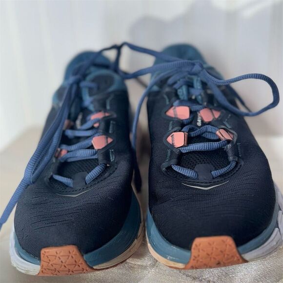 HOKA One One Gaviota 3 Women’s Running Shoes Navy Pink 8.5B Stability Trainer - Picture 3 of 9